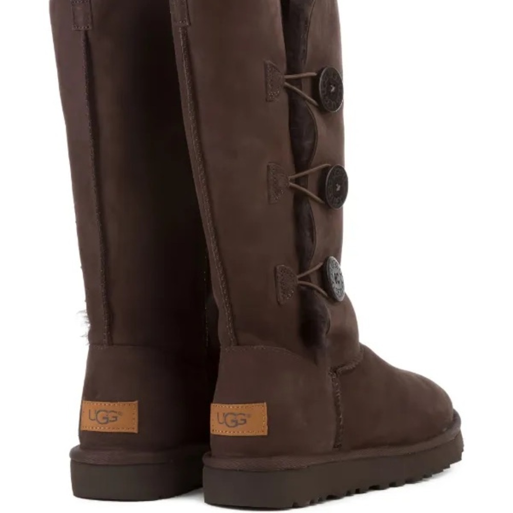 UGG Chocolate Buttoned Tall Boots
